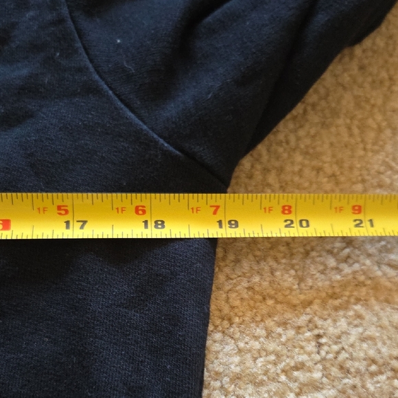 Cotton Citizen Open Back Black Sweatshirt Crew Neck Sz L Made USA 100% Cotton - Picture 11 of 14